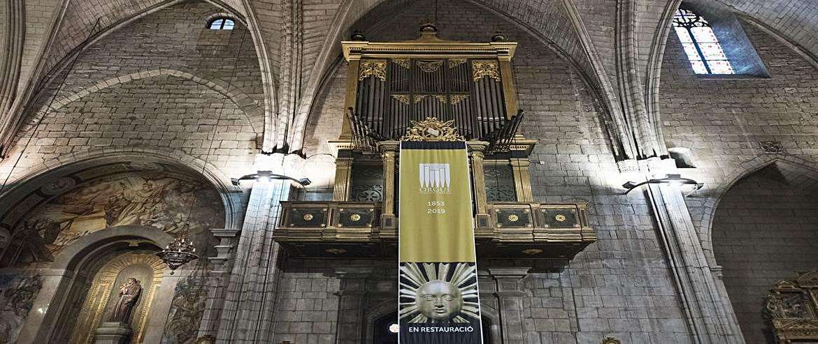 Solsona enllesteix la primera fase de la restauració de l’orgue malgrat la covid