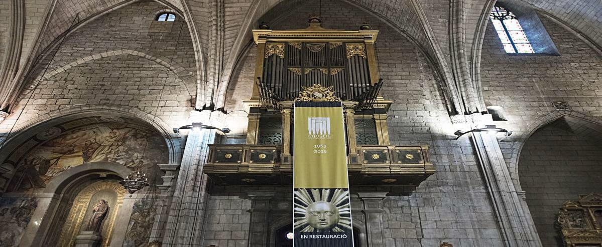 Solsona enllesteix la primera fase de la restauració de l’orgue malgrat la covid