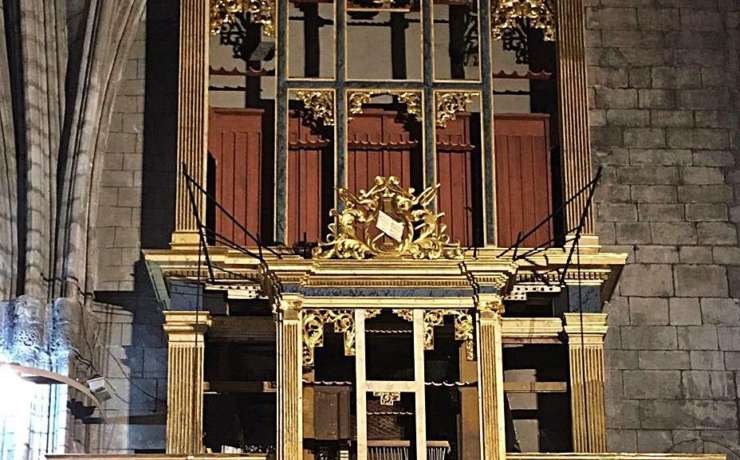 Finalitza la restauració del moble de l’orgue de la catedral de Solsona