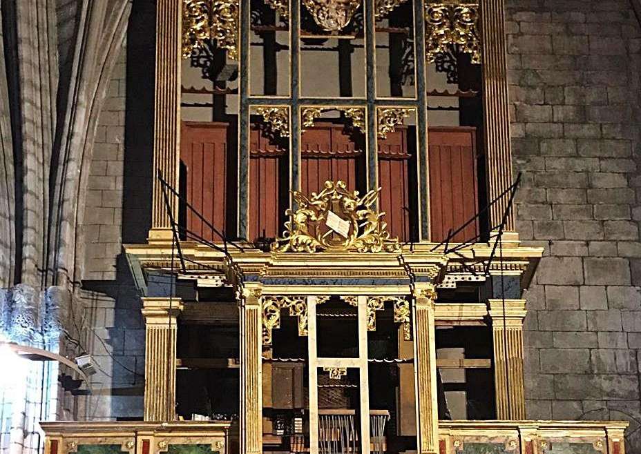 Finalitza la restauració del moble de l’orgue de la catedral de Solsona