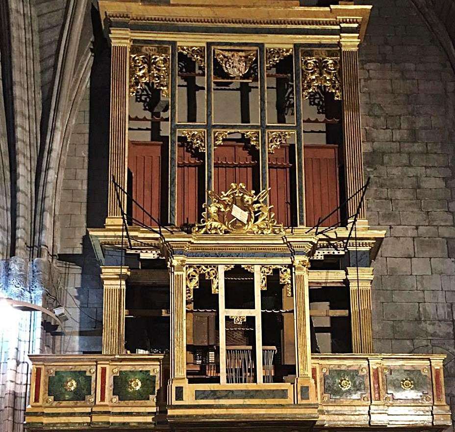 Finalitza la restauració del moble de l’orgue de la catedral de Solsona